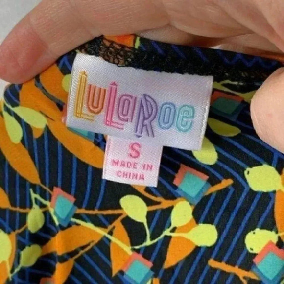 New Lularoe Joy Womens long vest duster size S 4-6 multicolored floral - Picture 7 of 11